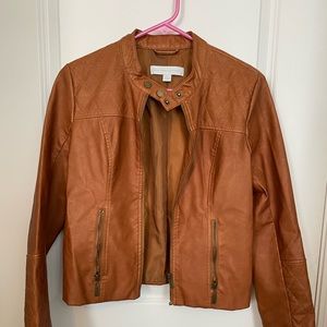 New York and Company brown “leather” jacket